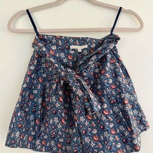 ANTONIO MELANI Blue and Red Floral Shorts